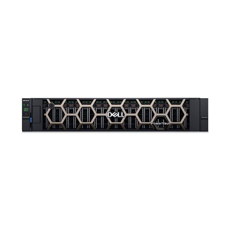 DELL Storage PowerVault ME5224/ SAS/ iSCSI/ FC/ 4x 1.92TB SSD + 4x 2.4TB 10k SAS/ 3Y PS NBD on-site
