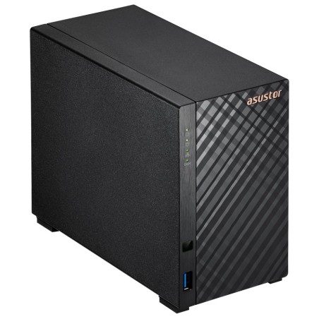 Asustor NAS AS1202T 2x 3,5" SATA/ Realtek RTD1619B, Quad Core 1.7 GHz, 1 GB DDR4 RAM, 1x 2.5GLAN, 3x USB3.2 Gen1