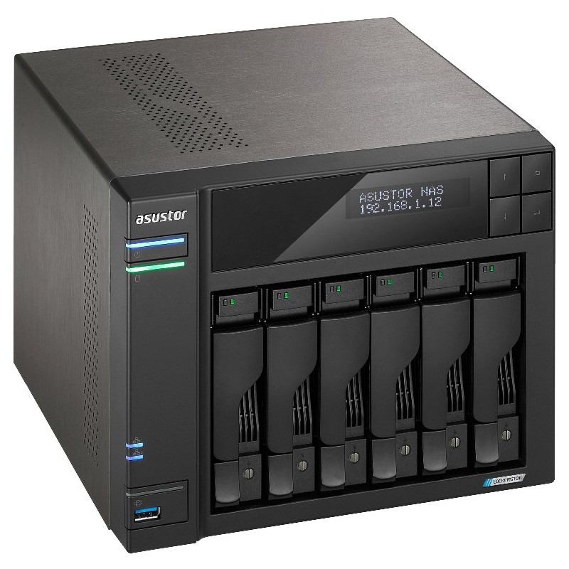 Asustor NAS AS6706T v2 / 6x 2,5"/3,5" SATA III/ Celeron N5105 2.0 GHz/ 8GB/ 2x 5GbE/ 4x M.2/ 2x USB 3.2/ HDMI