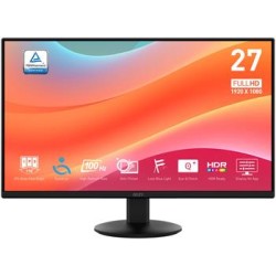 MSI PRO MP272L/ 27"/ 1920x1080/ IPS/ 4ms/ 100Hz/ 250cd/m2/ 1300:1/ HDMI/ DP/ VESA/ černý