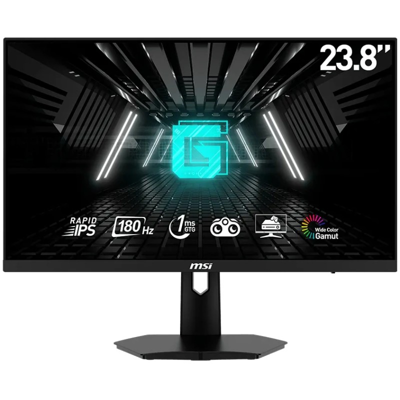 MSI Gaming G244F E2/ 24"/ 1920x1080/ IPS/ 1ms/ 180Hz/ 300cd/m2/ 1000:1/ HDMI/ DP/ VESA/ černý