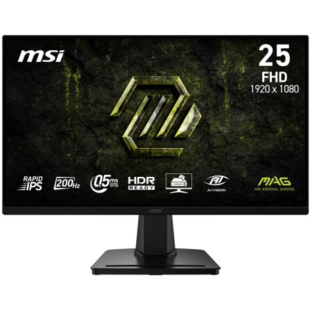 MSI Gaming MAG 256F E20/ 24"/ 1920x1080/ IPS/ 0,5ms/ 200Hz/ 300cd/m2/ 1000:1/ HDMI/ DP/ VESA/ černý