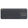 ROZBALENÉ - Logitech klávesnice K400 Plus/ Bezdrátová/ 2.4GHz/ Touchpad/ USB přijímač/ CZ/ Černá