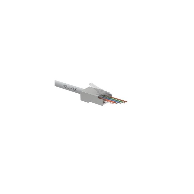 Solarix - Univerzální EASY konektor RJ45 CAT5E STP 8p8c