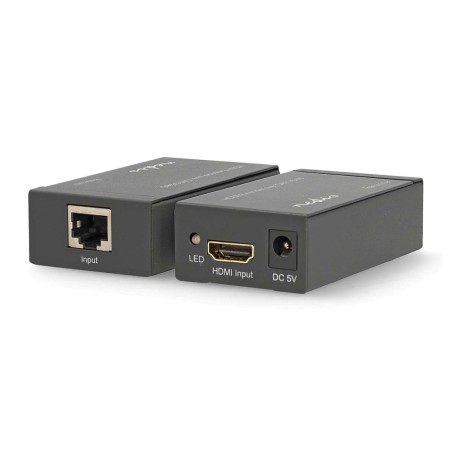 NEDIS HDMI extender/ přes Cat6/ do 60 m/ 1080p/ 1.65 Gbps/ kov/ antracit
