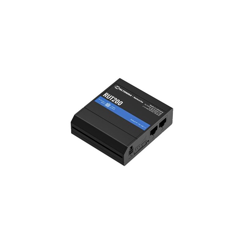 Teltonika RUT200 průmyslový router 1x LAN, 1x WAN, 1x SIM + eSIM, LTE, Wi-Fi 4