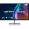 ViewSonic VP2766-2K 27" QHD 3 sides Frameless SuperClear IPS Monitor s 100% sRGB, 90W USB-C, ergonomický stojan, černý