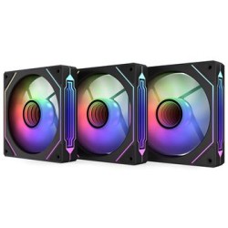 Krux ventilátor Corvus 120 Reverse ARGB KIT / 3x120 mm ARGB fan / infinity mirror efekt