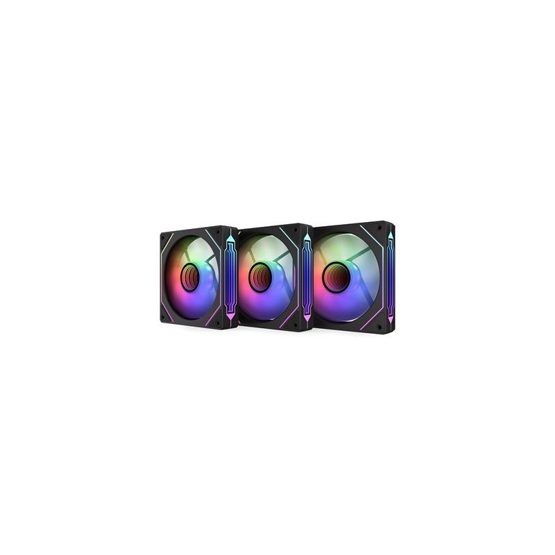 Krux ventilátor Corvus 120 Reverse ARGB KIT / 3x120 mm ARGB fan / infinity mirror efekt