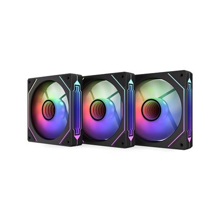 Krux ventilátor Corvus 120 Reverse ARGB KIT / 3x120 mm ARGB fan / infinity mirror efekt