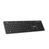 C-TECH Klávesnice KB-115, bezdrátová 2.4Ghz, slim, CZ/SK