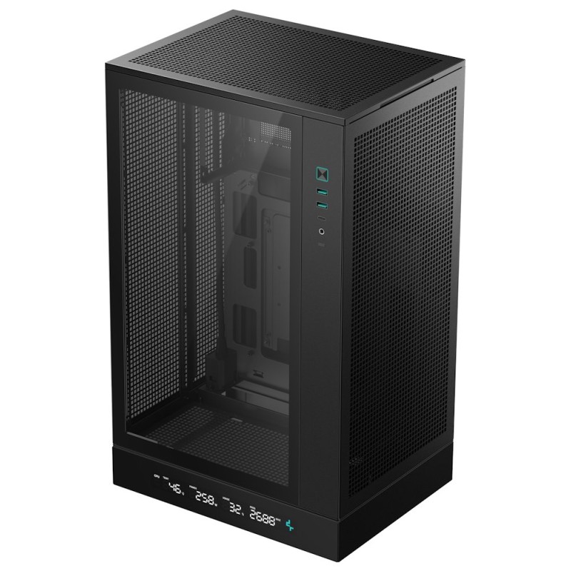 DEEPCOOL Case CH270 PLUS, mATX, Průhledná bočnice, černá