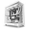 NZXT skříň H6 Flow dvoukomorová / MidT / 3x120mm fan / 2xUSB 3.2 / USB-C / prosklená bočnice i čelo / bílá