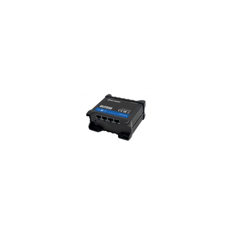 Teltonika 150Mbps LTE router, 2x SIM, WiFi, 3xLAN + 1xLAN/WAN 100Mbps, 2x I/O RUT950U022C0