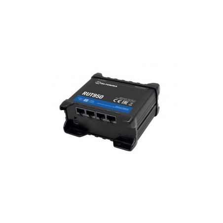 Teltonika 150Mbps LTE router, 2x SIM, WiFi, 3xLAN + 1xLAN/WAN 100Mbps, 2x I/O RUT950U022C0