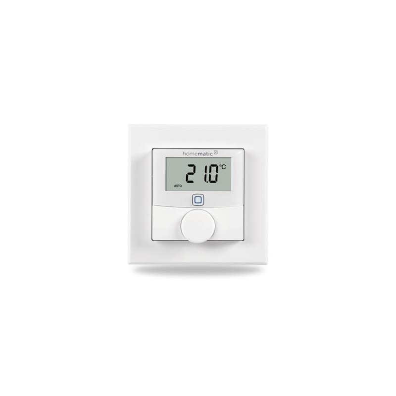 Homematic IP Nástěnný termostat se senzorem vlhkosti a spínaným výstupem 24V – zápustná montáž - HmIP-BWTH24