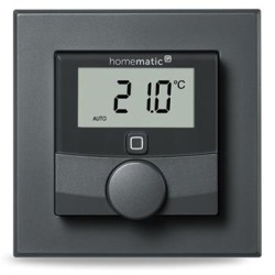 Homematic IP Nástěnný termostat se senzorem vlhkosti, antracit - HmIP-WTH-A