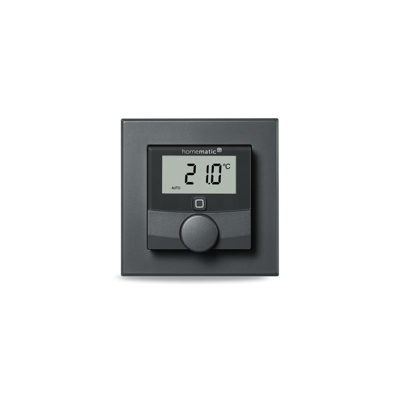 Homematic IP Nástěnný termostat se senzorem vlhkosti, antracit - HmIP-WTH-A