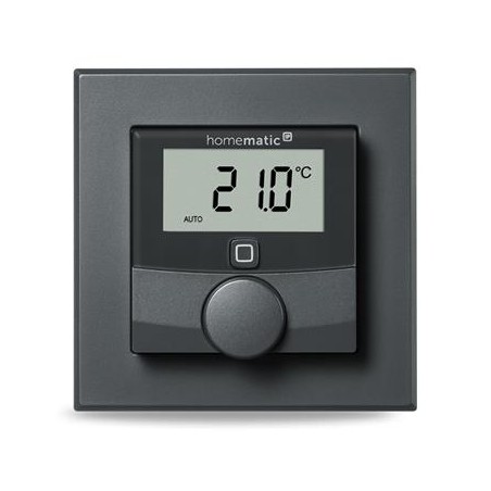 Homematic IP Nástěnný termostat se senzorem vlhkosti, antracit - HmIP-WTH-A