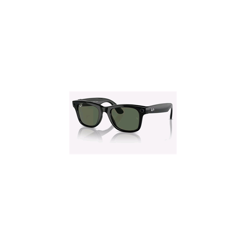 Meta Ray-Ban Wayfarer, AI brýle, Shiny Black, G15 Green