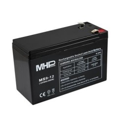 MHPower MS9-12 olověný akumulátor AGM 12V/9Ah, Faston F2 - 6,3mm