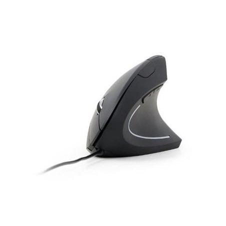 GEMBIRD Myš MUS-ERGO-01, ergonomická, černá, USB