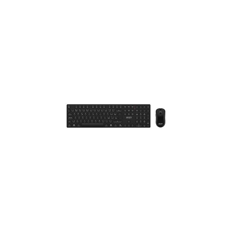MSI set klávesnice s myší FORGE K210 Wireless Combo Black/ bezdrátový/ černý/ dobíjecí/ USB/ CZ+SK layout
