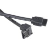 OPRAVENÉ - AKASA kabel SATA 3.0 cable 50 cm černý