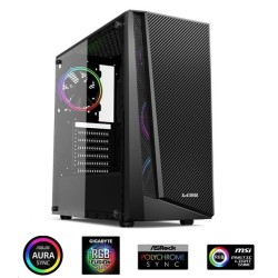 1stCOOL RAINBOW 3 EVO, skrinka ATX, 2x ARGB LED fan, USB3.0, čierna