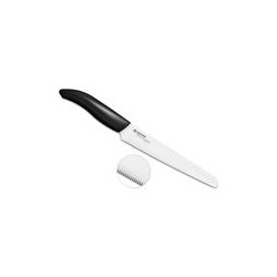 Kyocera keramický nůž, Gen Series, Nůž na chléb, 18 cm (vroubkované ostří), FK-181 WH-BK