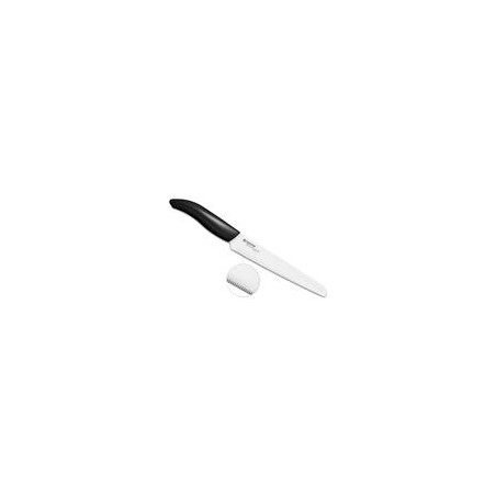 Kyocera keramický nůž, Gen Series, Nůž na chléb, 18 cm (vroubkované ostří), FK-181 WH-BK