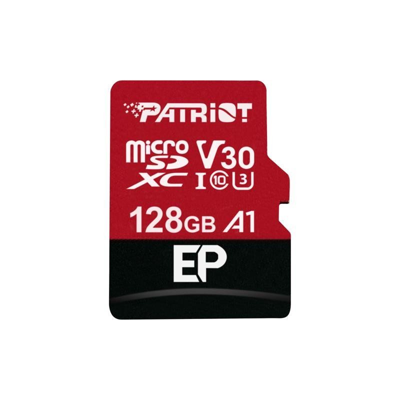 Patriot V30 A1/micro SDXC/128GB/UHS-I U3 / Class 10/+ Adaptér PEF128GEP31MCX