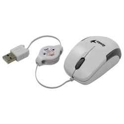 GENIUS Micro Traveler V2/ drátová/ 1200 dpi/ USB/ bílá