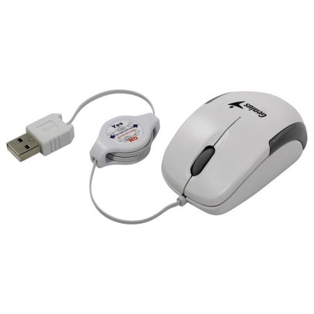 GENIUS Micro Traveler V2/ drátová/ 1200 dpi/ USB/ bílá