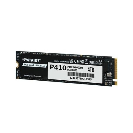 PATRIOT P410 4TB SSD / Interní / M.2 PCIe Gen4 x4 NVMe / 2280 P410P4TBM28H