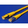S/FTP patchkabel kat. 6, 0,3m, žlutý