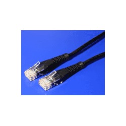 UTP patchkabel kat. 5e, 1m, černý