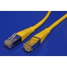 FTP patchkabel kat. 5e, 0,5m, žlutý