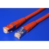 S/FTP patchkabel kat. 6, 0,3m, červený