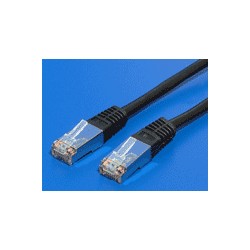 S/FTP patchkabel kat. 6, 1m, černý