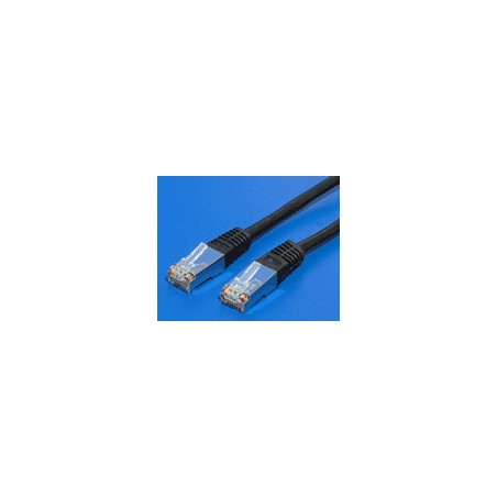 S/FTP patchkabel kat. 6, 1m, černý