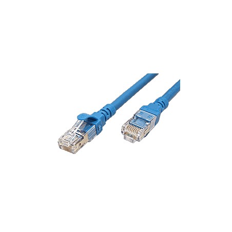 S/FTP patchkabel kat. 6, Component Level, LSOH, 0,5m, modrý