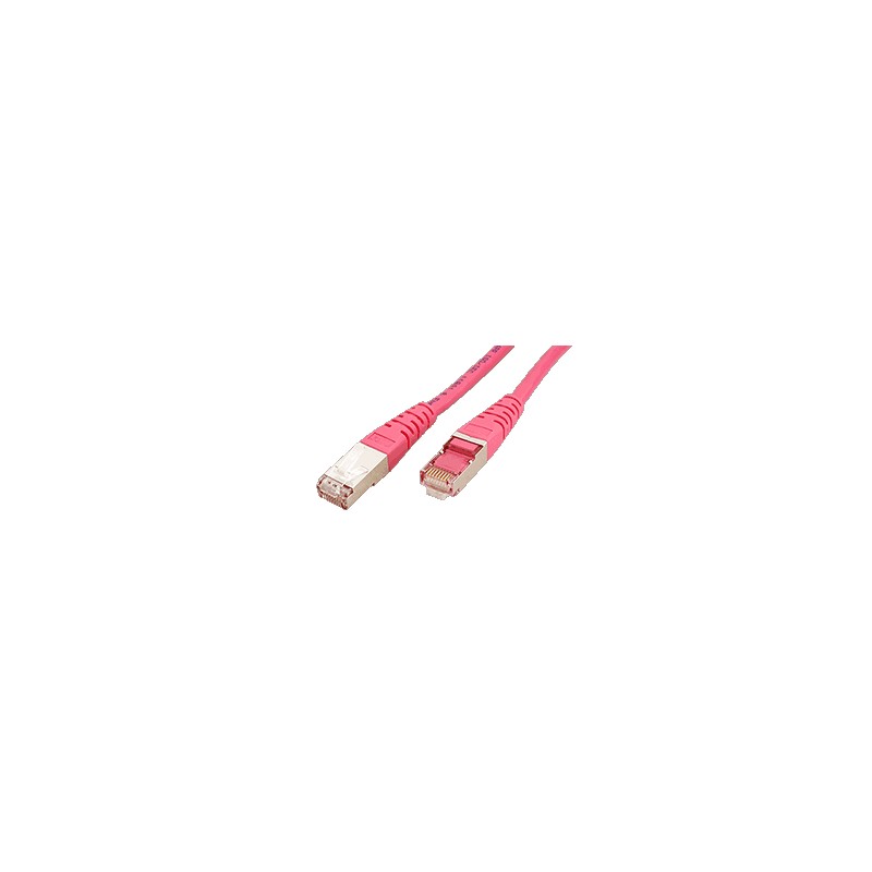 S/FTP patchkabel kat. 6, 5m, růžový