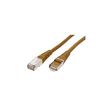 S/FTP patchkabel kat. 6, 1m, hnědý
