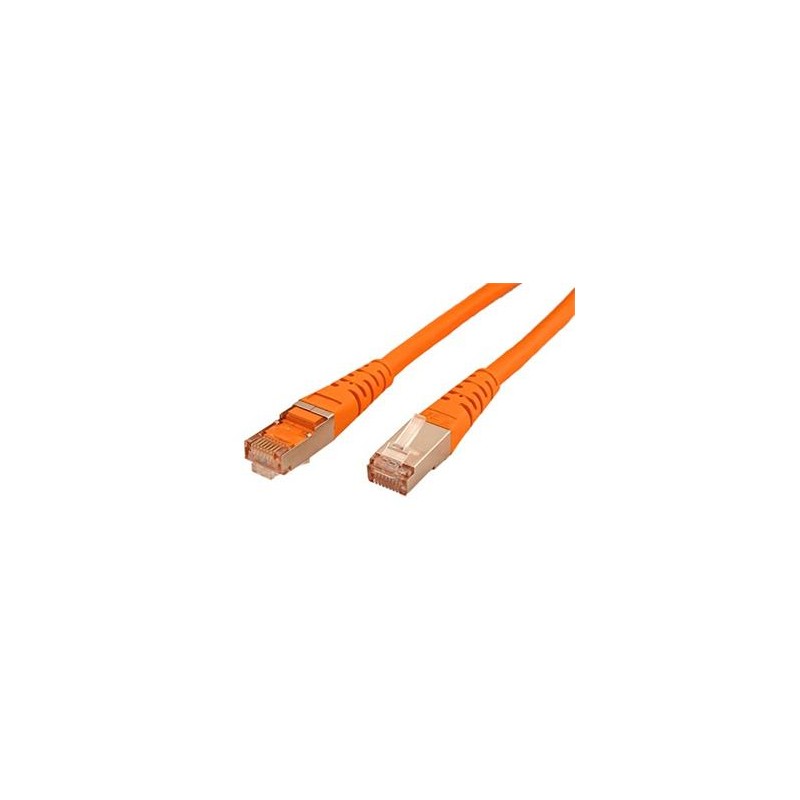 S/FTP patchkabel kat. 6, 1m, oranžový