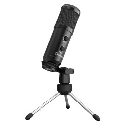 LORGAR mikrofon Soner 313 pro Streaming, kondenzátorový, Volume&Echo Knob, černý