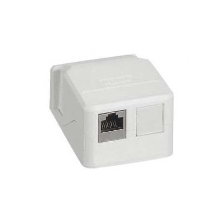 LEGRAND LINKEO C Zásuvkový nástenný neosazený povrchový box pro 2× RJ45, pro 1x nebo 2x keystone
