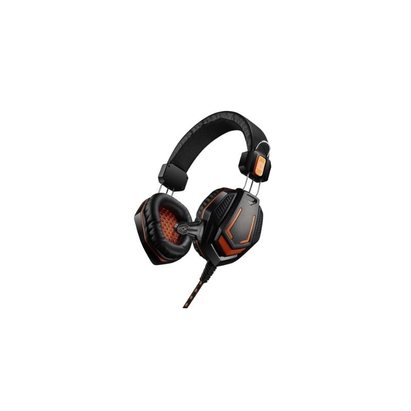 CANYON herní headset Fobos GH-3A, 3,5mm jack, ovládání hlasitosti, 2v1, 3.5mm adaptér, kabel 2m, černý
