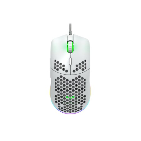 CANYON herní myš drátová Puncher GM-11, sensor Pixart PAW3519, makra, bílá