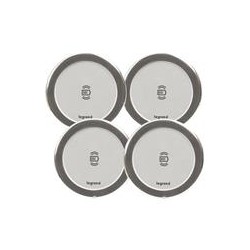 Legrand - Incara™ Mosaic - Kit: 4x 15W bezdrátová nabíječka + 100W zdroj (4x 1m kabel RJ45/RJ45)
